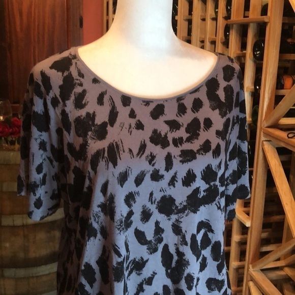 H&M Divided So Soft Gray/Black Animal Print Top 6 - Picture 2 of 8